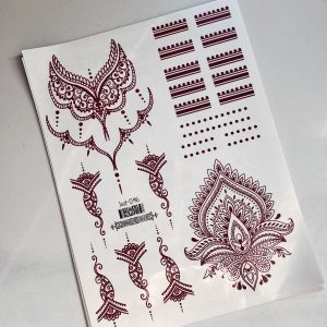 Mehandi Stickers Henna Tattoo Sticker Big-6|